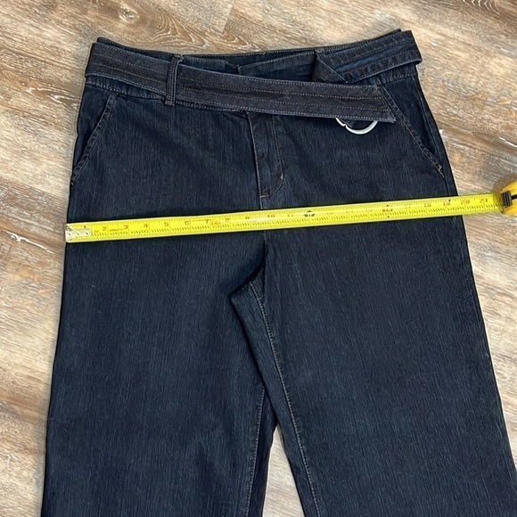 Style & Co Women's Size 10 Wide Leg Jeans Dark Wash Trouser Pant Style - Picture 8 of 16